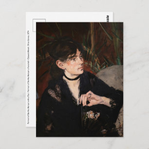 Cartão Postal Edouard Manet - Berthe Morisot com um ventilador 1