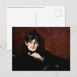 Cartão Postal Edouard Manet - Berthe Morisot Reclinada