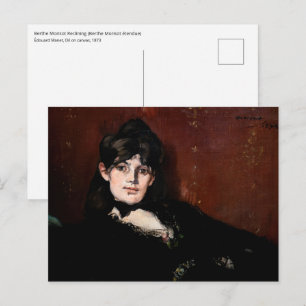 Cartão Postal Edouard Manet - Berthe Morisot Reclinada
