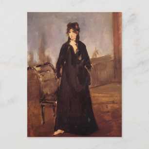 Cartão Postal Edouard Manet - Jovem mulher com calçado rosa
