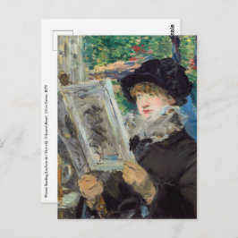 Cartão Postal Edouard Manet - Leitura de Mulher