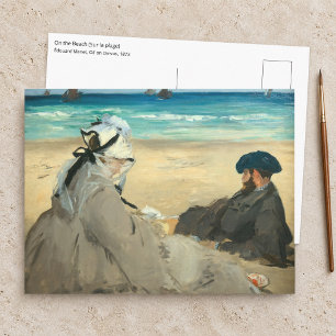 Cartão Postal Edouard Manet - Na Praia