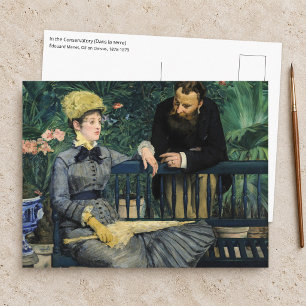 Cartão Postal Edouard Manet - No Conservatório