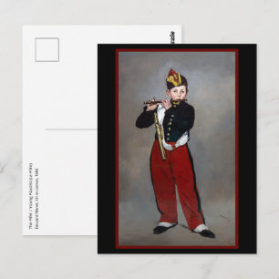 Cartão Postal Edouard Manet - O Fifer / Jovem Flautista