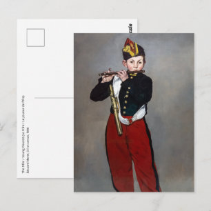 Cartão Postal Edouard Manet - O Fifer / Jovem Flautista
