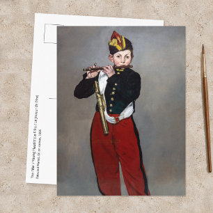 Cartão Postal Edouard Manet - O Fifer / Jovem Flautista