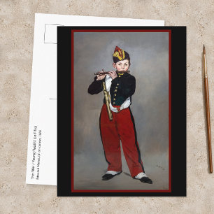 Cartão Postal Edouard Manet - O Fifer / Jovem Flautista