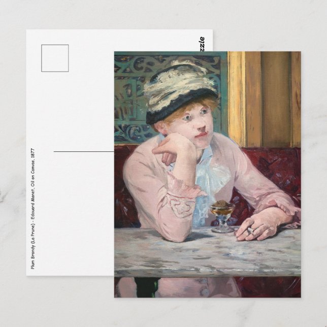 Cartão Postal Edouard Manet - Plum Brandy (Frente/Verso)