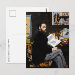 Cartão Postal Edouard Manet - Retrato de Emile Zola