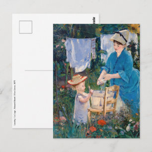 Cartão Postal Edouard Manet - Roupa suja