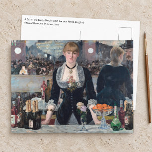 Cartão Postal Edouard Manet - Um Bar no Folies-Bergere
