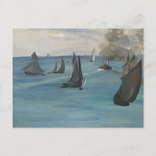 Cartão Postal Edouard Manet - Vista Marítima, Clima Calmo