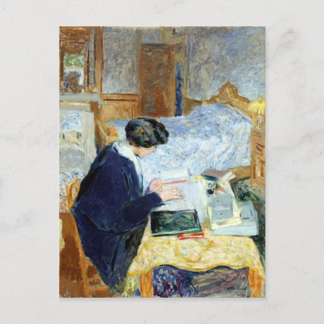Cartão Postal Edouard Vuillard Lucy Hessel Reading (Frente)