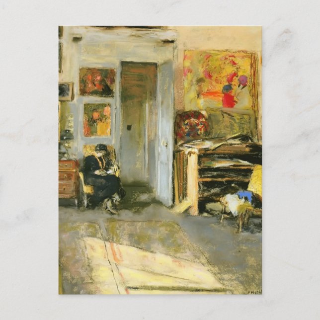 Cartão Postal Edouard Vuillard: Madame Perde Hessel no Studio (Frente)