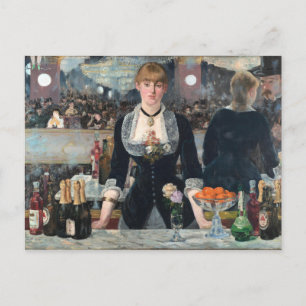 Cartão Postal EDOUART MANET - Um bar no Folies-Bergere, 1882