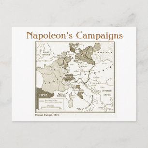 Cartão Postal Educação, História, Napoleão, Europa Central 1