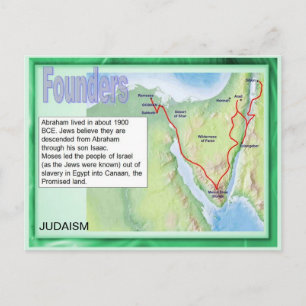 Cartão Postal Educação, Religião, Judaísmo, Fundadores