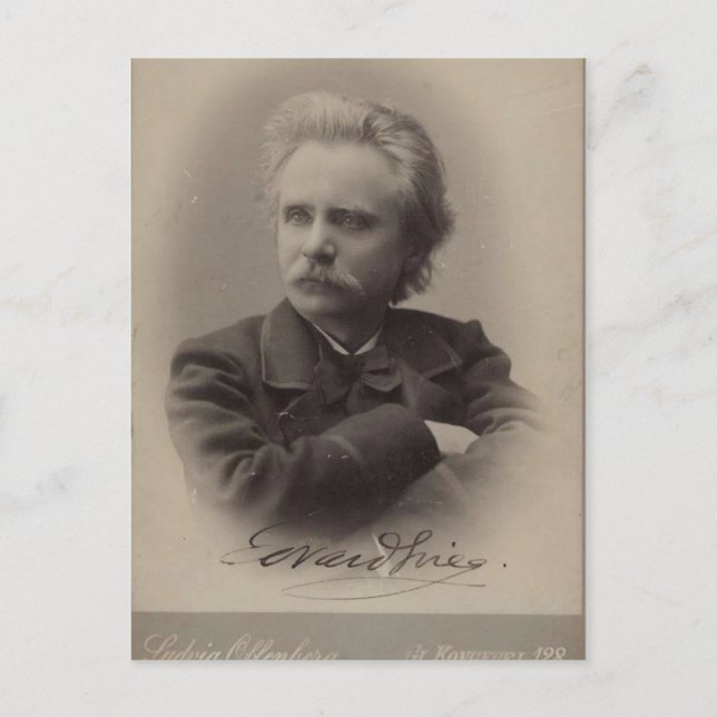 Cartão Postal Edvard Grieg (Frente)