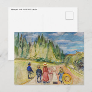 Cartão Postal Edvard Munch - A Floresta de Contos de Fadas