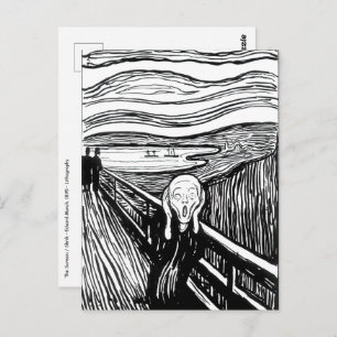 Cartão Postal Edvard Munch - A litografia do Gritar