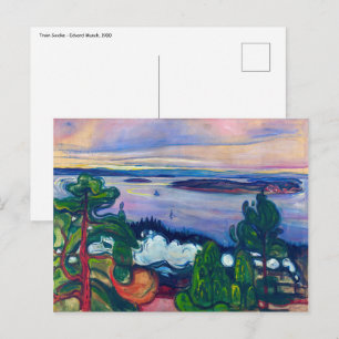 Cartão Postal Edvard Munch - Fumaça de Trem