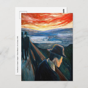Cartão Postal Edvard Munch - Humor Doente no Sunset, Desespero 1