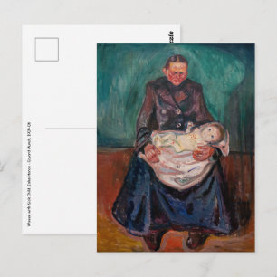 Cartão Postal Edvard Munch - Mulher com Criança Doente, Heranç