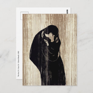 Cartão Postal Edvard Munch - O Beijo IV