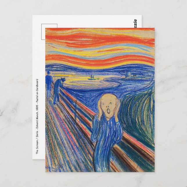 Cartão Postal Edvard Munch - O Gritar 1895 (Frente/Verso)