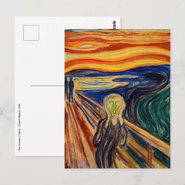 Cartão Postal Edvard Munch - O Gritar 1910 (Frente/Verso)