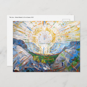 Cartão Postal Edvard Munch - O Sol 1912