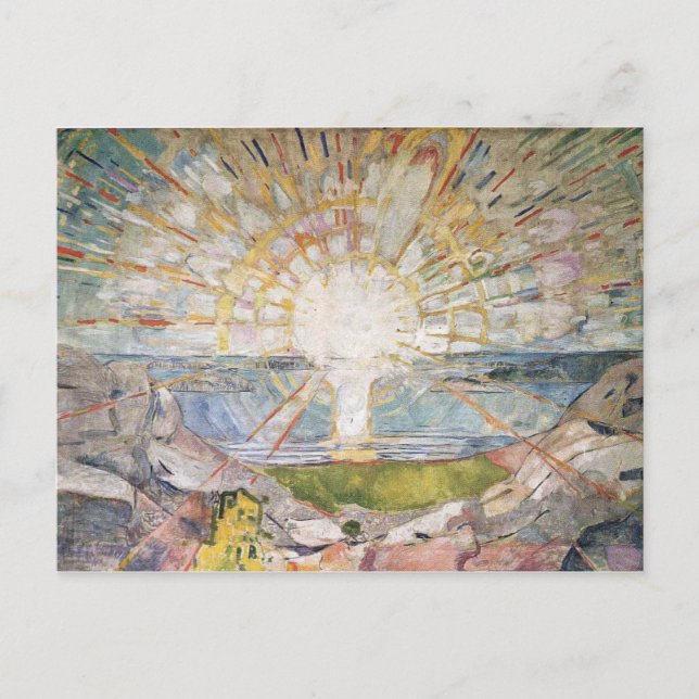 Cartão Postal Edward Munch Art Painting (Frente)