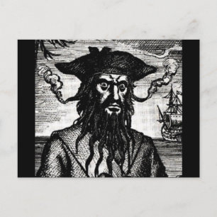 Cartão Postal Edward Teach Retrait