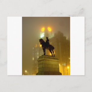 Cartão Postal Edward V11 Statue, Pier Head, Liverpool UK