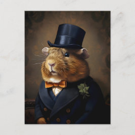 Cartão Postal Edwardian Guiné Pig Gentleman