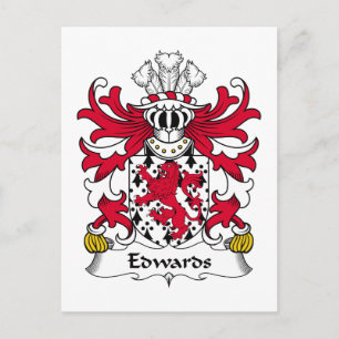Cartão Postal Edwards Family Crest