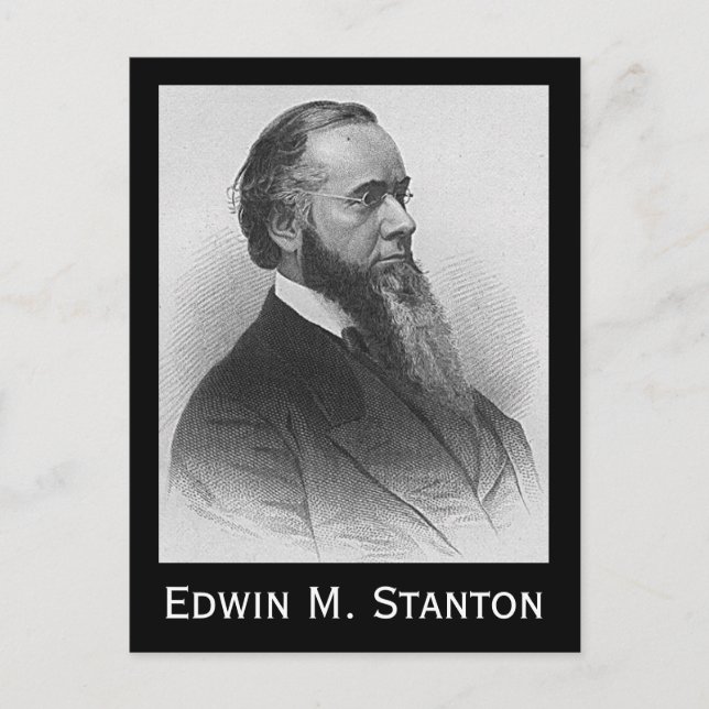 Cartão Postal Edwin M. Stanton (Frente)