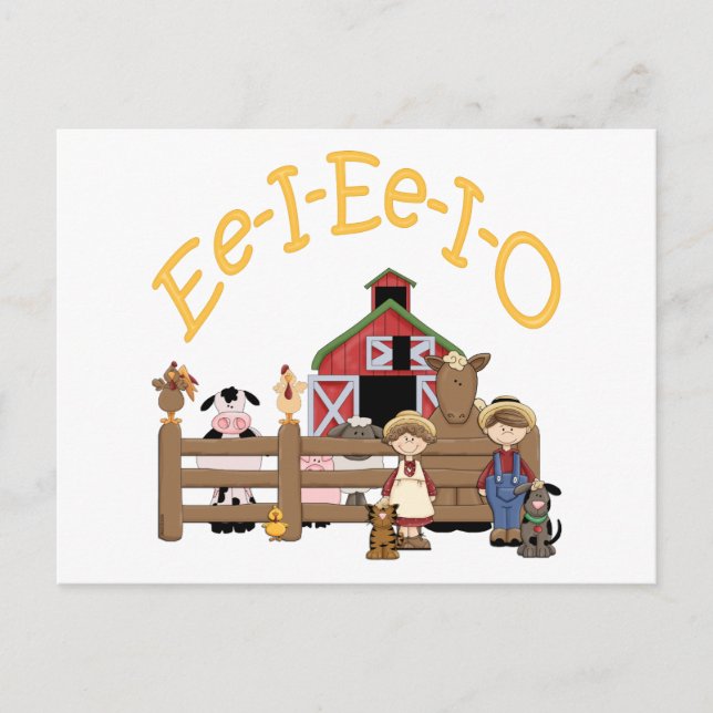 Cartão Postal Ee I O na Fazenda (Frente)