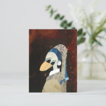 Eend verkleed als my girl with a pearl earring art