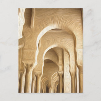 Cartão Postal Efeito de tinta a óleo de Kairouan, Mesquita excel