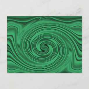 Cartão Postal Efeito Espiral Preto Monocromático Desfocado e T