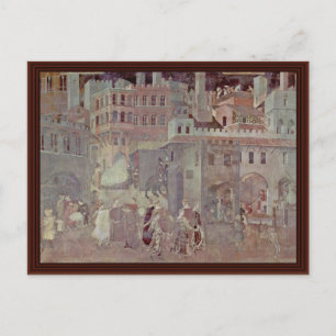 Cartão Postal Efeitos Do Bom Governo Na Cidade"