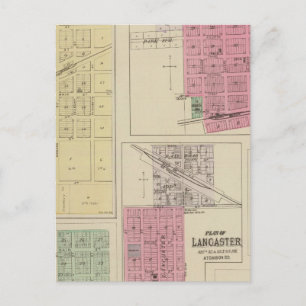 Cartão Postal Effingham, Muscotah, Lancaster, Kansas