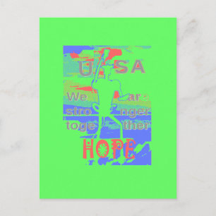 Cartão Postal Eficácia da ECO EUA Hillary Hope Nós somos mais fo