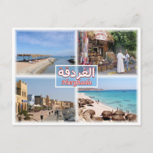 Cartão Postal EG Hurghada - Sea View - Bazar - El Guna -