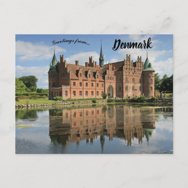 Cartão Postal Egeskov Castle Egeskov Gade Kvæ rndrup Dinamarca (Frente)