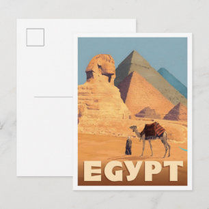 Cartão Postal Egito África Viagens Antigas