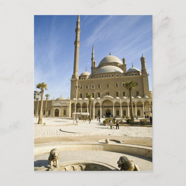 Cartão Postal Egito, Cairo. A imponente Mesquita Mohammed Ali (Frente)