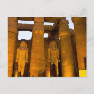 Cartão Postal Egito, Luxor. Templo de Karnack.