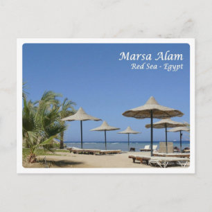 Cartão Postal Egito - Mar Vermelho - Marsa Alam -
